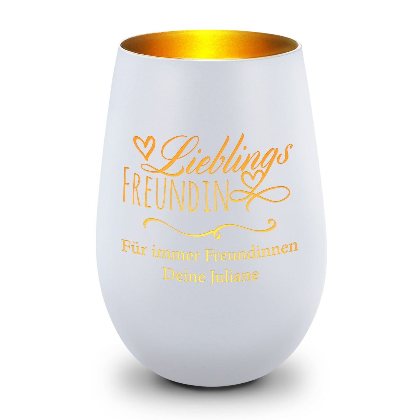 Windlicht „Lieblingsfreundin“ – weitere Produktansicht
