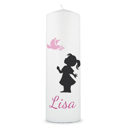 Personalisierte Sternenkind Kerze Baby Silhouette
