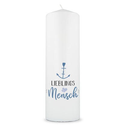 Geschenkkerze Lieblingsmensch Anker – Produktansicht