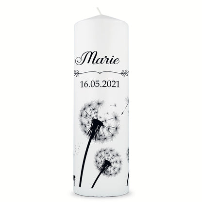 Trauerkerze Pusteblume – Motivdetail