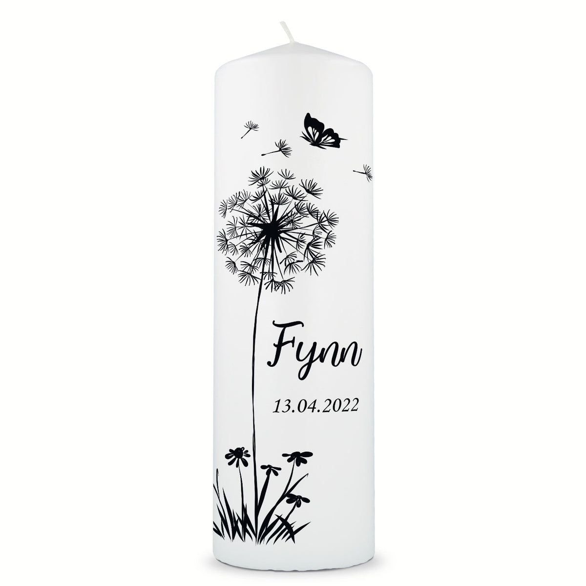 Trauerkerze Pusteblume Schmetterling – Motivdetail