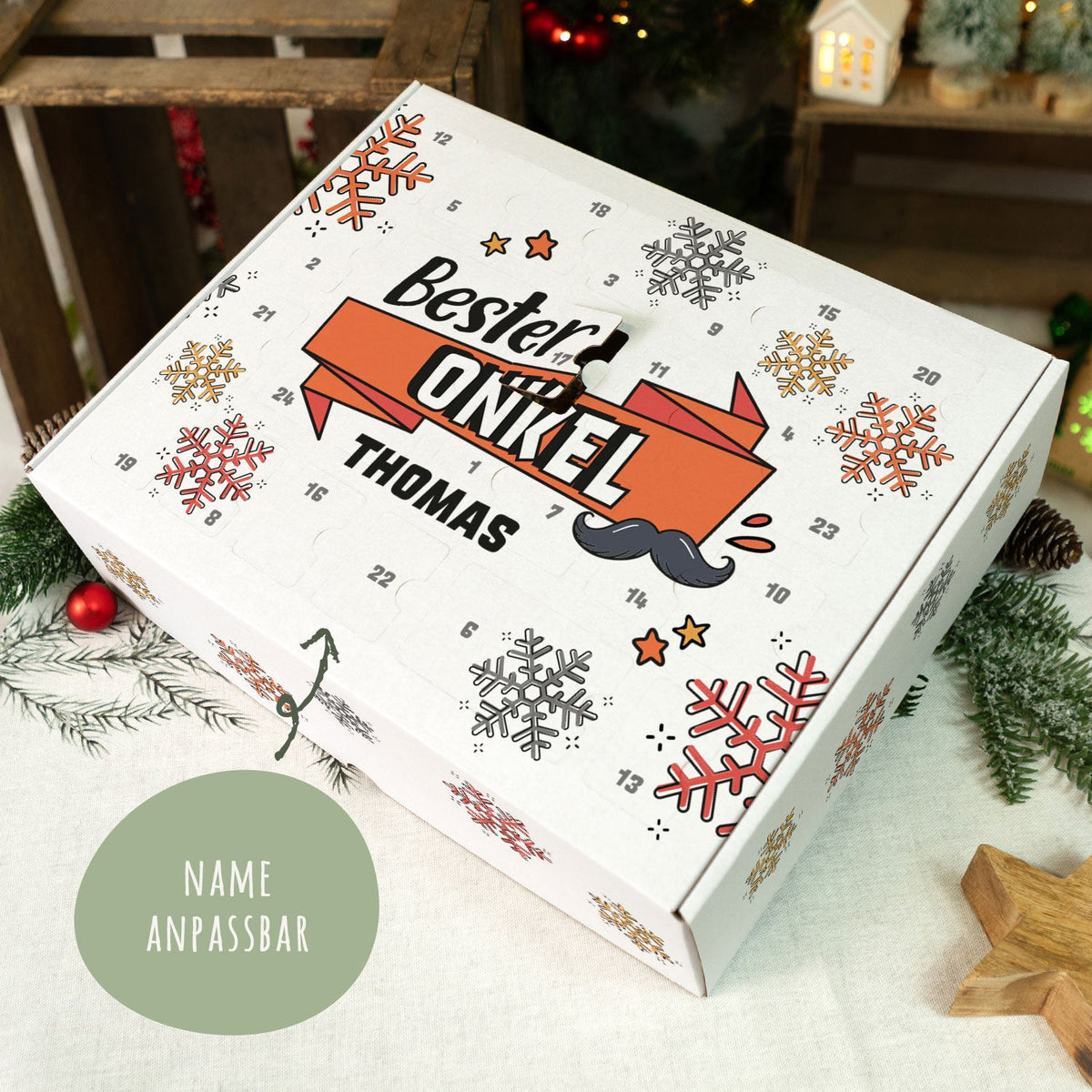 DIY-adventskalender „Beste mama/papa“ – om zelf te vullen