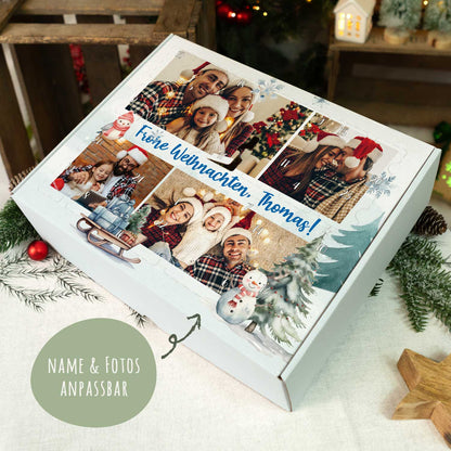 Foto-adventskalender met 4 foto's & eigen tekst – om zelf te vullen