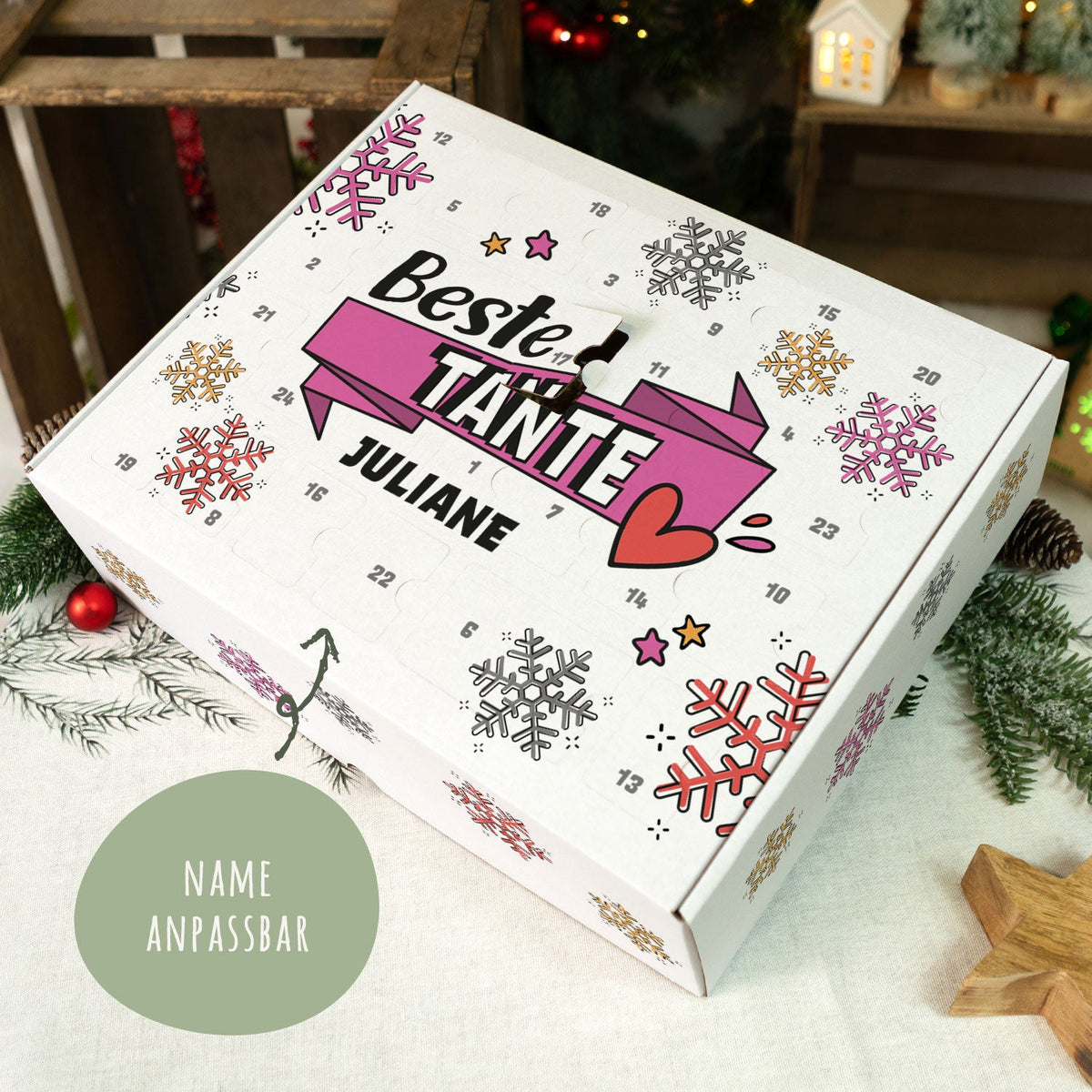 DIY-adventskalender „Beste mama/papa“ – om zelf te vullen