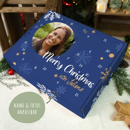 Foto-adventskalender met foto & naam – om zelf te vullen