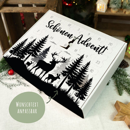 Gepersonaliseerde DIY-adventskalender „Hert“ – om zelf te vullen
