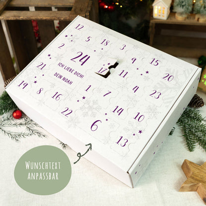 Gepersonaliseerde DIY-adventskalender „Cijfers“ – 4 kleuren