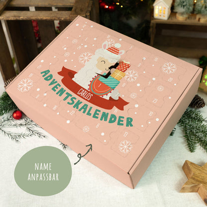 Gepersonaliseerde DIY-adventskalender „Kerstdieren“ – om zelf te vullen