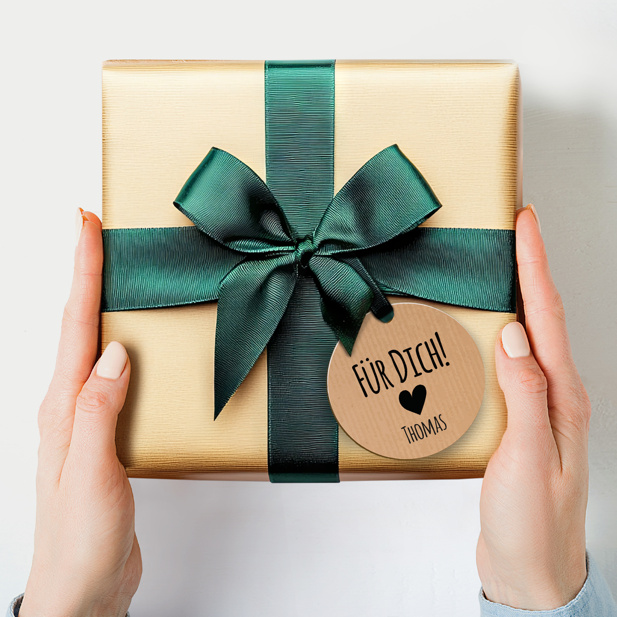 Personalisierter Holz-Geschenkanhänger Für dich mit Name