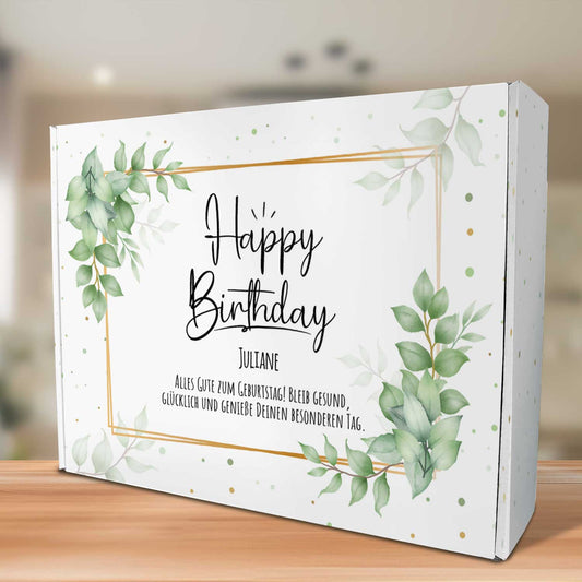 Gepersonaliseerde cadeaudoos Eucalyptus – perspectiefaanzicht