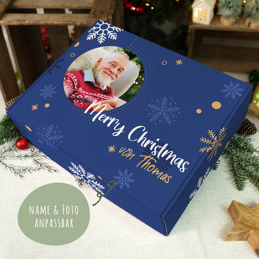 Gepersonaliseerde cadeaudoos Foto & naam – perspectiefaanzicht