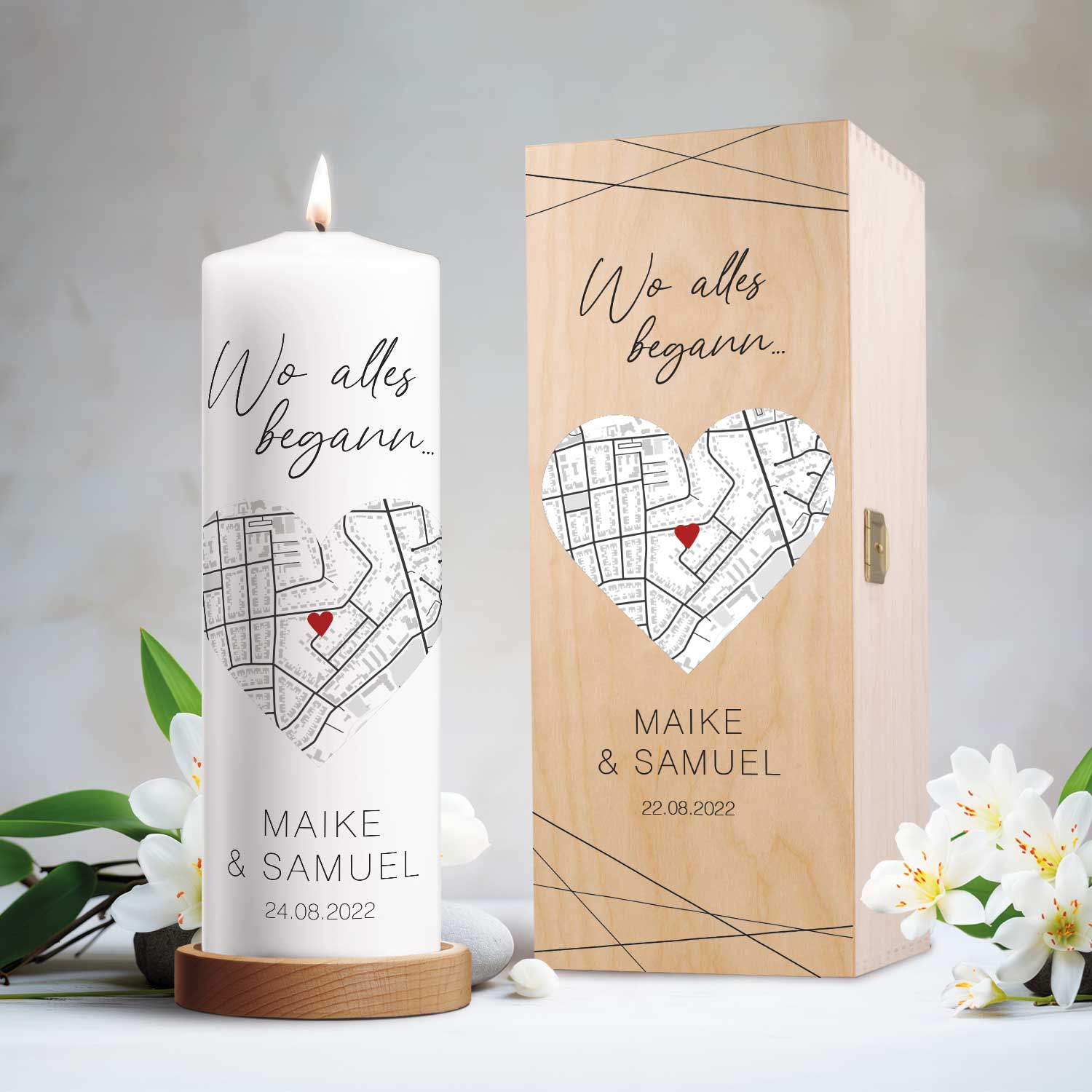 Kerze „Wo alles begann“ – weitere Motivansicht