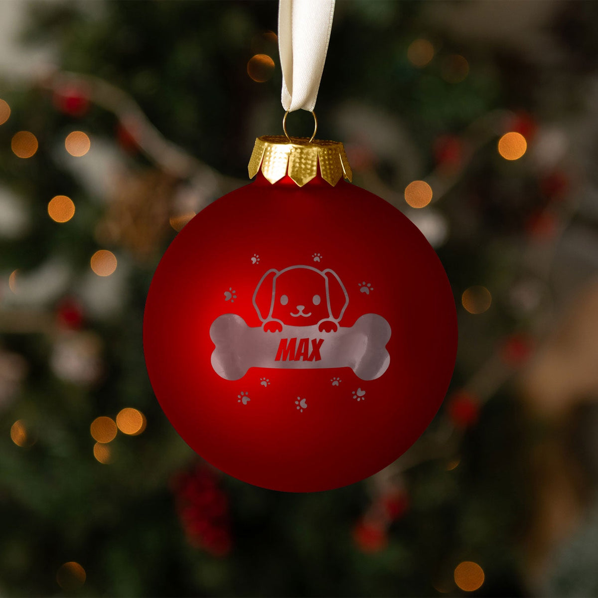 Personalisierte Weihnachtskugel für Tiermenschen