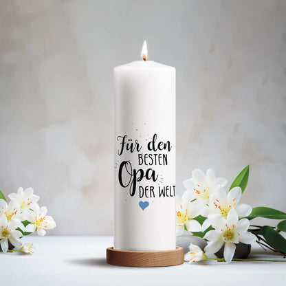 Cadeaukaars „Beste Oma / Bester Opa“ – 25 cm