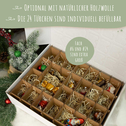Gepersonaliseerde DIY-adventskalender „Kerstdieren“ – om zelf te vullen