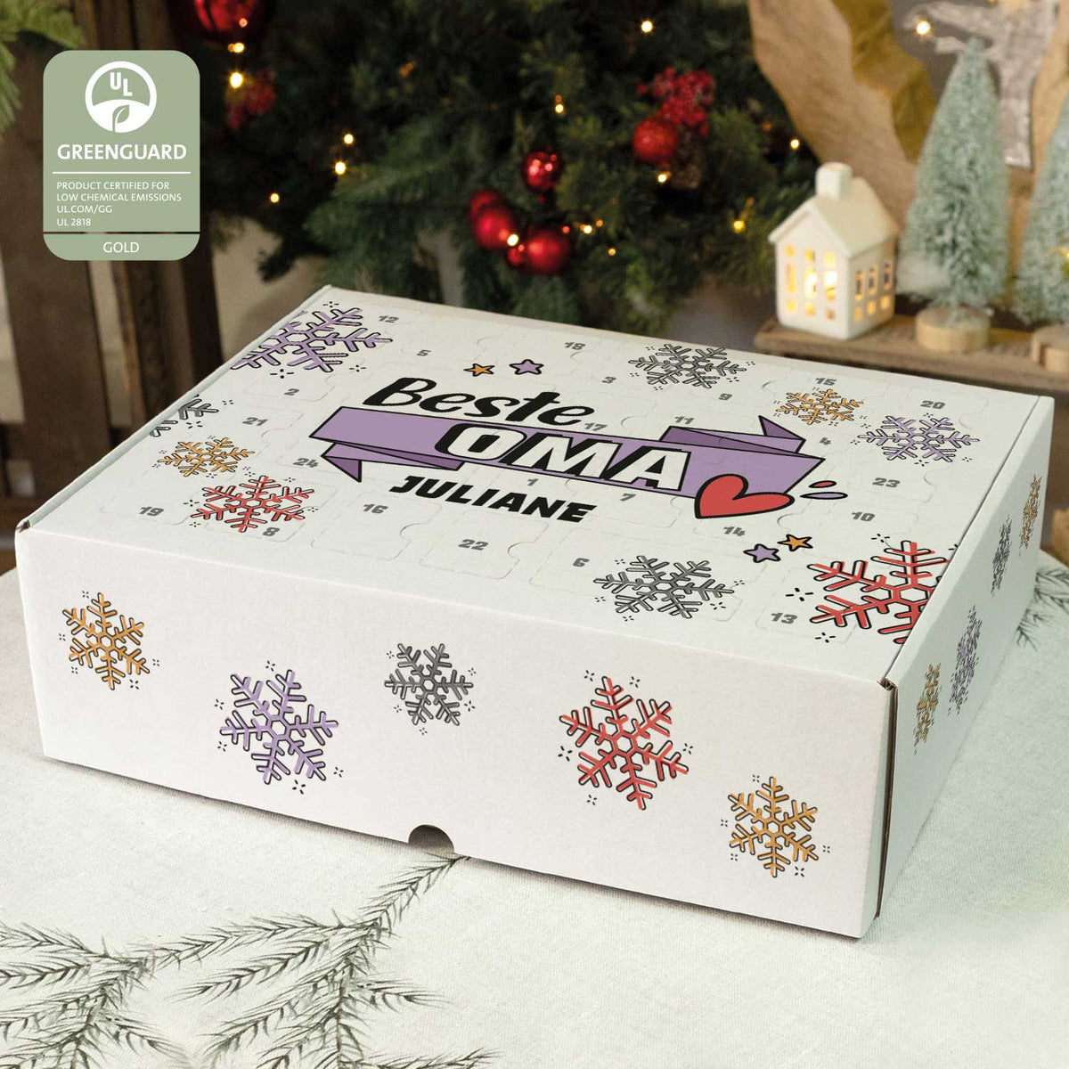 DIY-adventskalender „Beste mama/papa“ – om zelf te vullen