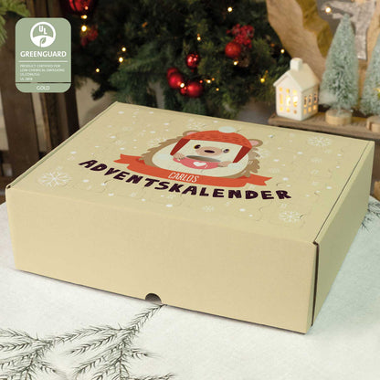 Gepersonaliseerde DIY-adventskalender „Kerstdieren“ – om zelf te vullen