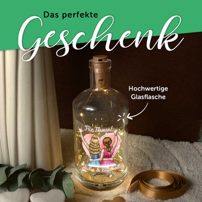 LED-Flaschenlicht „Beste Freundin“ – Detailansicht