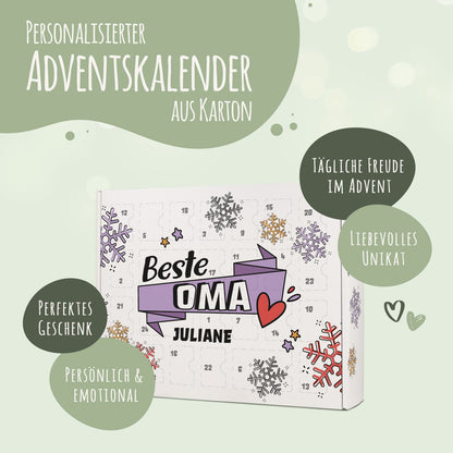 DIY-adventskalender „Beste mama/papa“ – om zelf te vullen