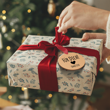 Personalisierter Geschenkanhänger Für dich für Geschenkverpackungen