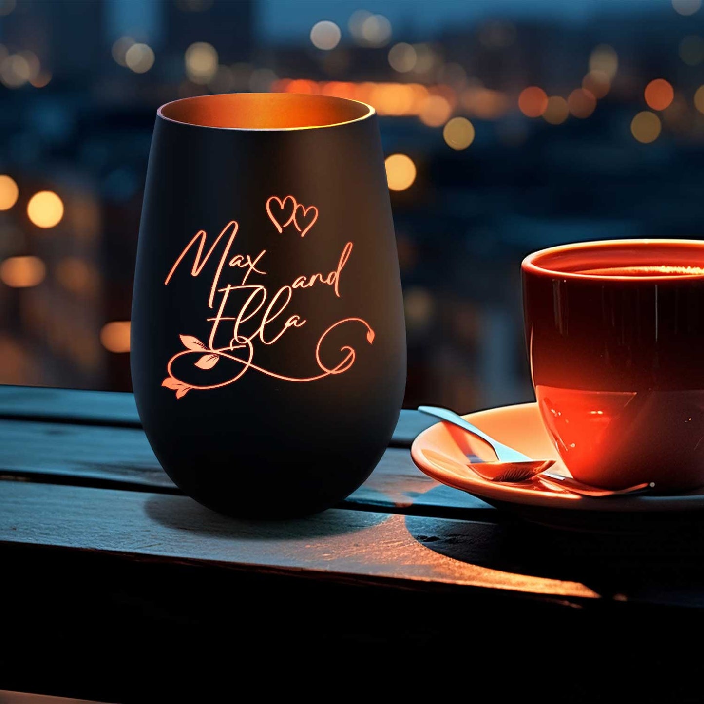 Windlicht „Floral Design“ – Motivansicht