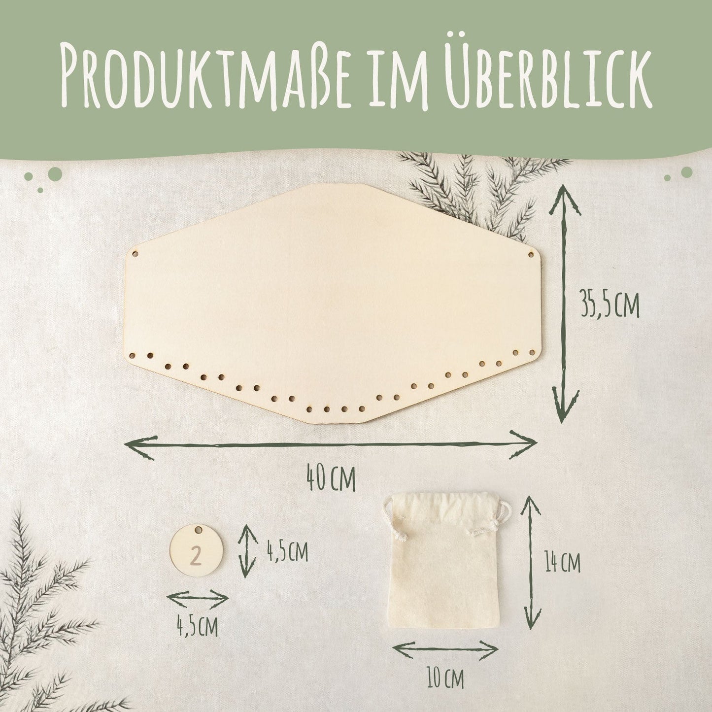 Personalisierter Holz-Adventskalender „Waldtiere“ – mit Name