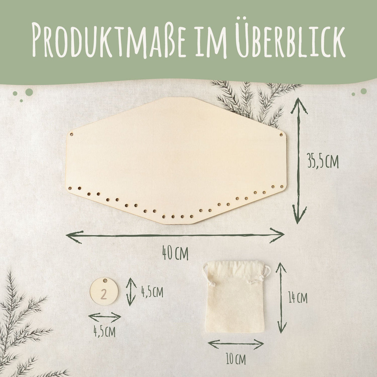 Gepersonaliseerde houten adventskalender „Winterbos“ – met naam