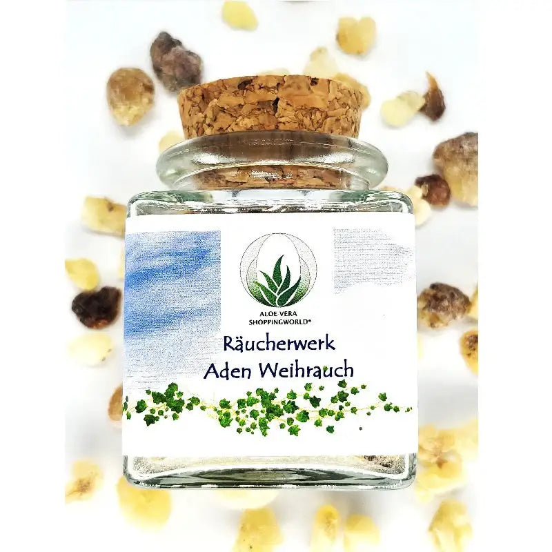 Räucherwerk "Aden Weihrauch" Glas 50 ml - by SteinKunstWerk | Räucherware aus nachhaltiger Herstellung