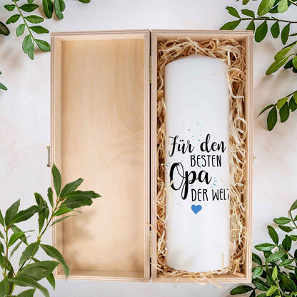Cadeaukaars „Beste Oma / Bester Opa“ – 25 cm