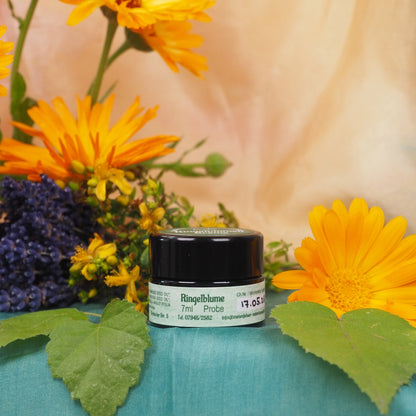 Bio-Ringelblumencreme 7 ml – Probiergröße der wasserfreien Pflege