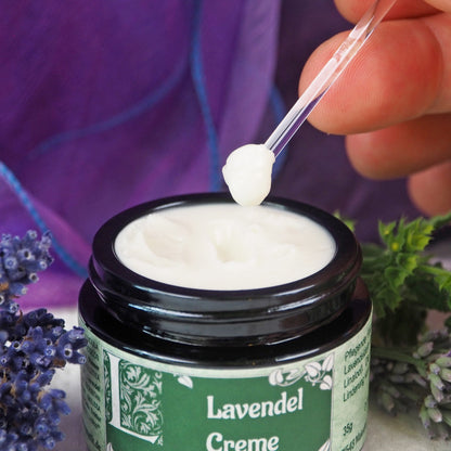 Lavendel Creme 35 ml – Detailansicht der Gesichtspflege