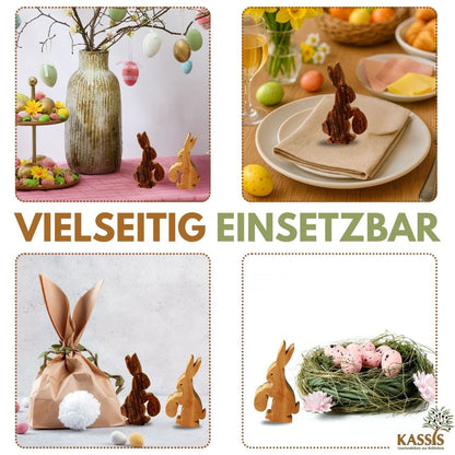 Paashaas met ei van olijfhout & schors