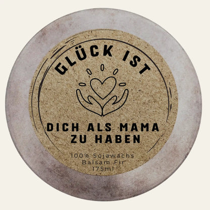Mama Duftkerze mit persönlicher Botschaft als Geschenk für Liebe Dankbarkeit und Wertschätzung