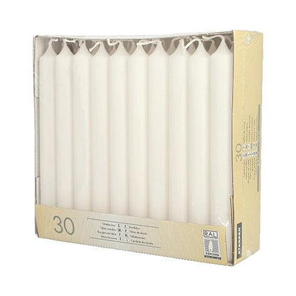30 Tafelkerzen Ø 2,1 × 19,6 cm – 5 Farben für Advent & Tischdeko