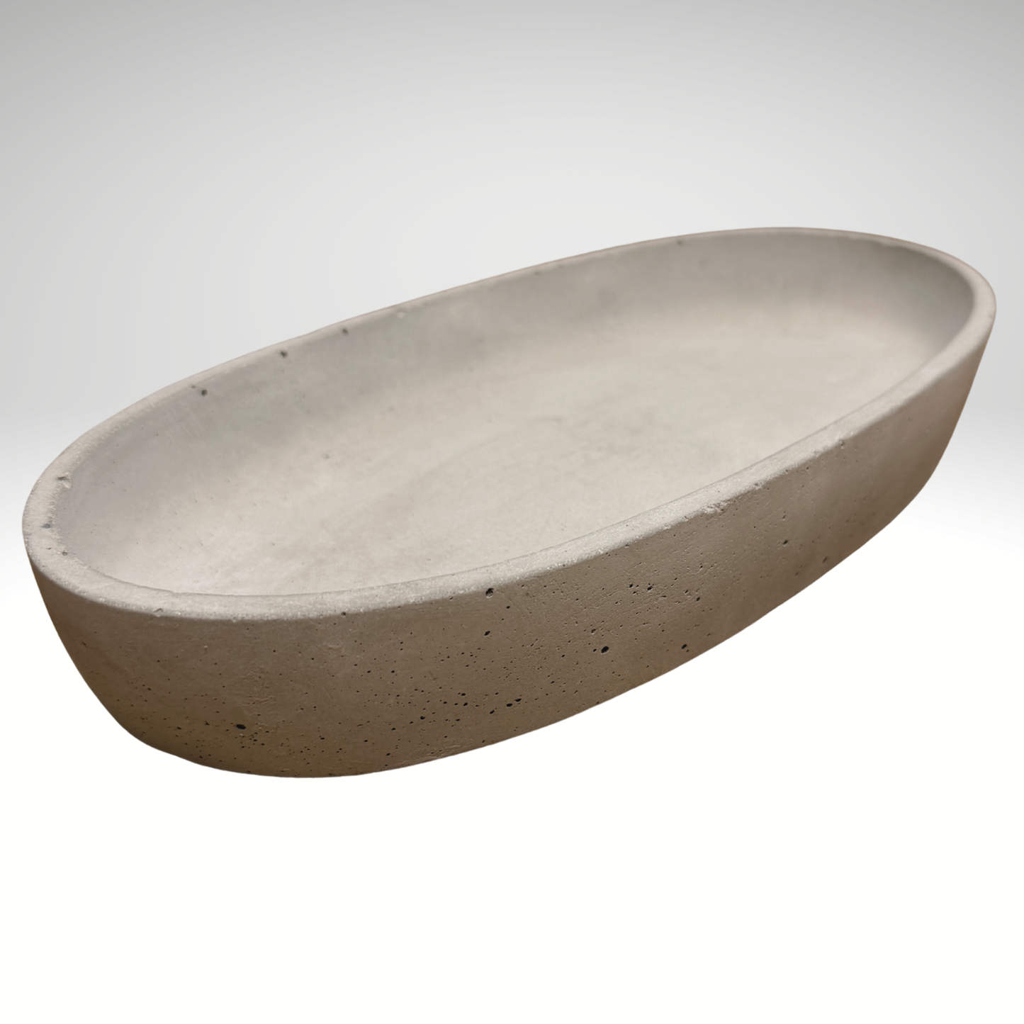Minimalistische betonnen decoratieschaal – stijlvolle opberger voor thuis