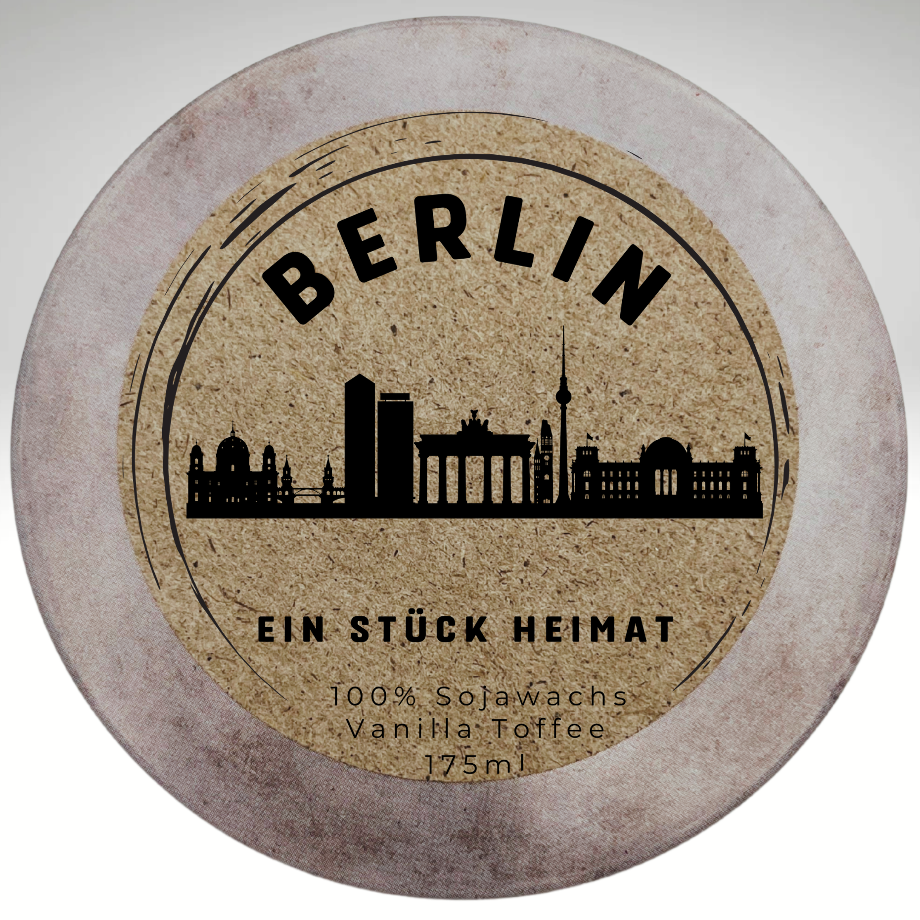 Hamburg Skyline Duftkerze als Geschenk für Heimatgefühl Erinnerung und Abschied