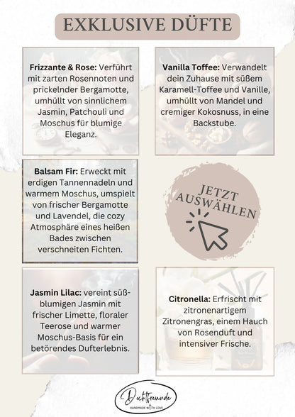 Duftkerze personalisierbar Wohnbereich SteinKunstWerk