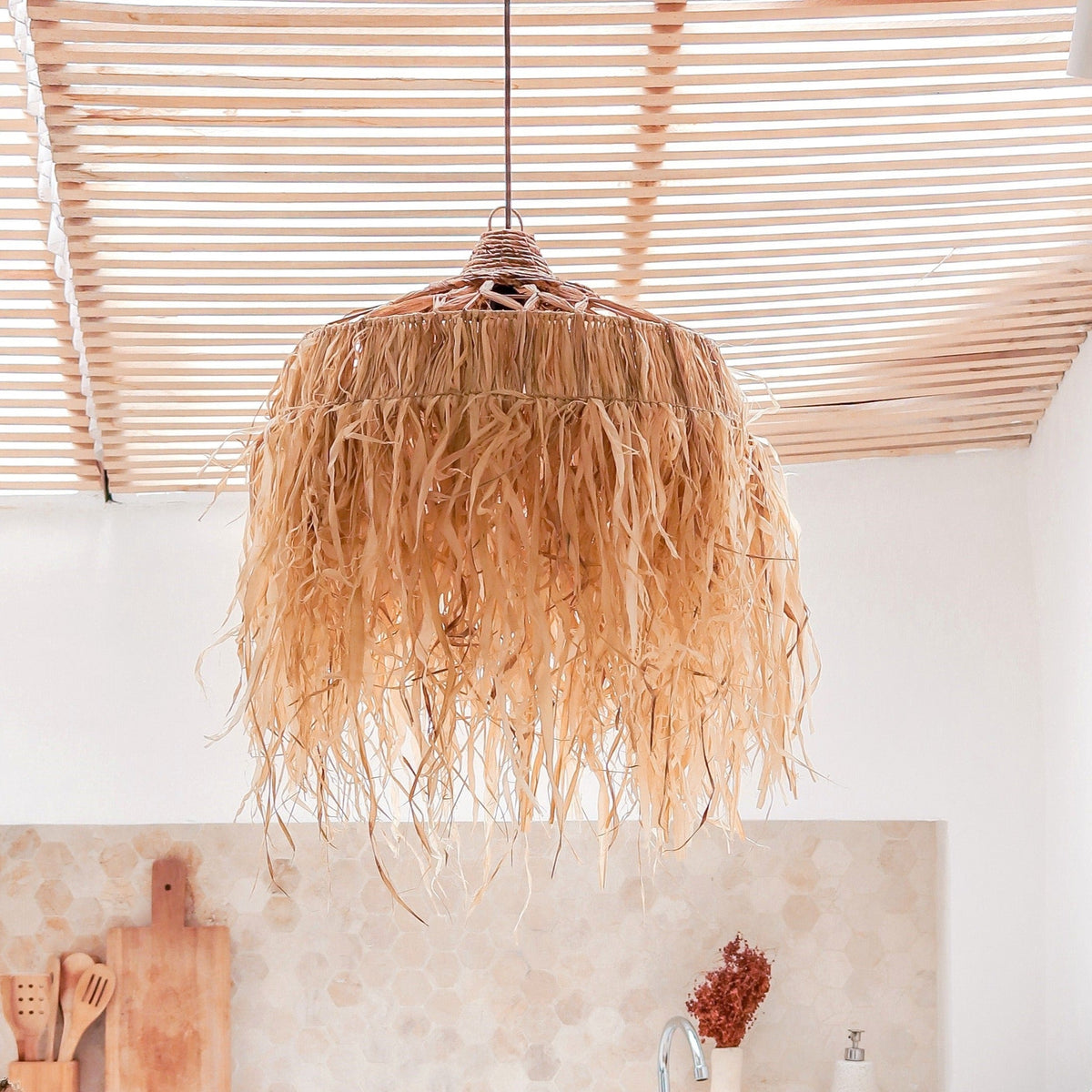 Soeji Lampenschirm KAWI – Raffia