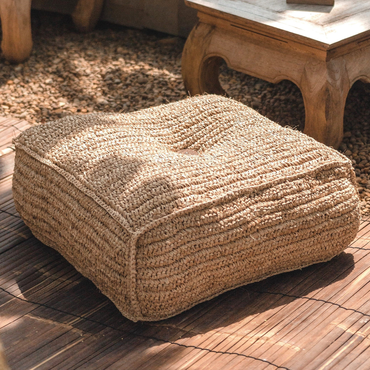Soeji Bodenkissen PADAR – Raffia