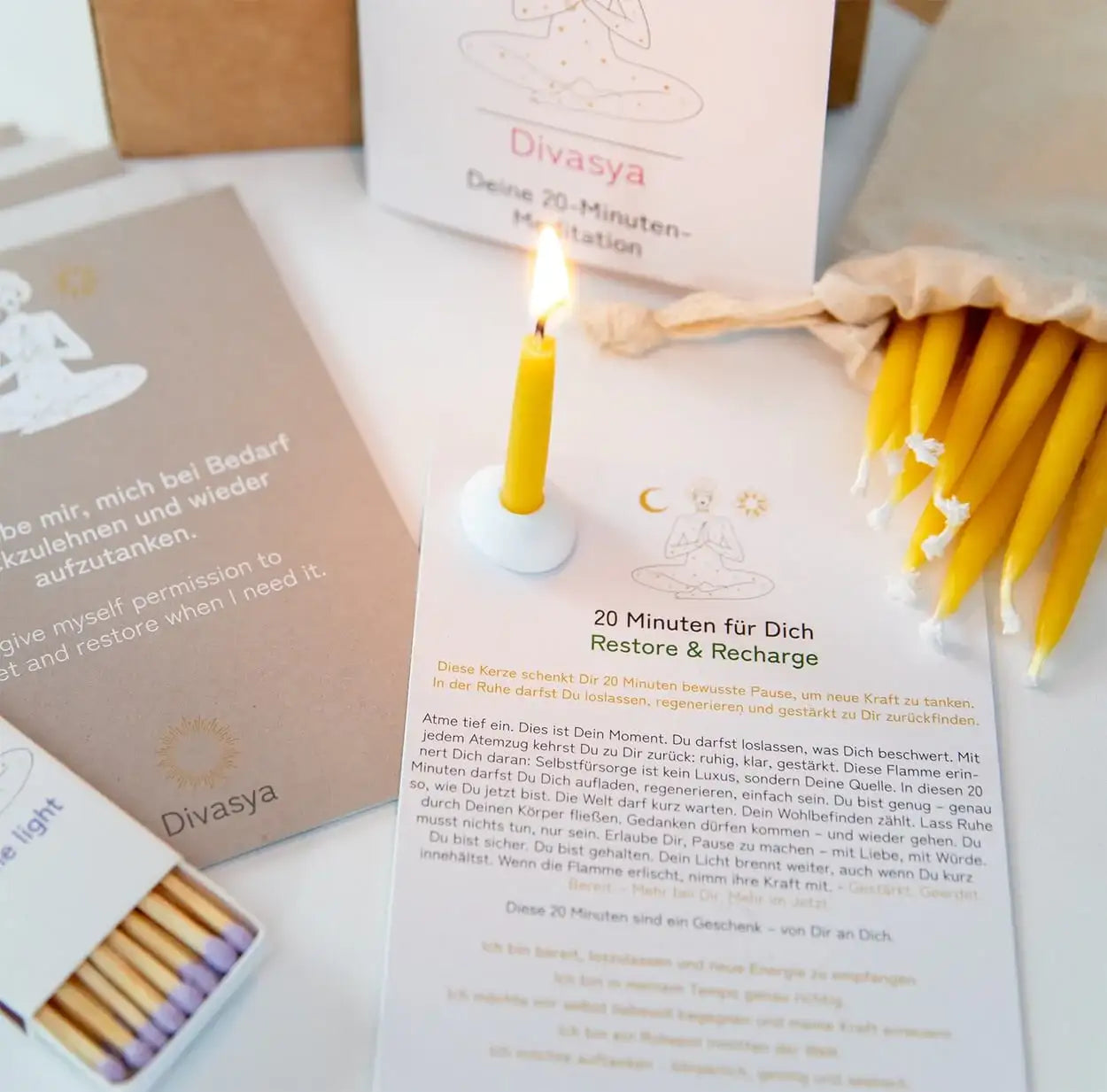 Ritualset Silence & Space mit Bienenwachskerzen – Ansicht 18