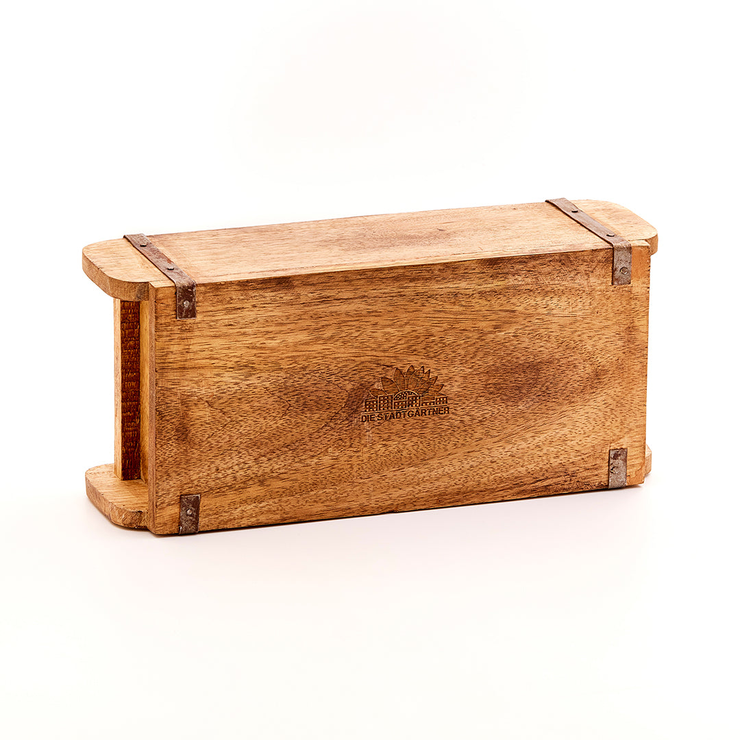 Dekorative Ziegelform aus Holz – Vintage-Organizer