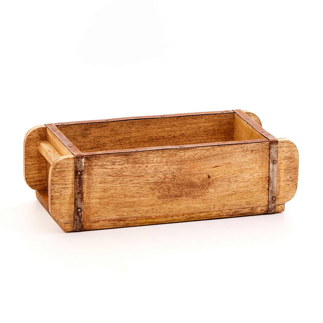 Dekorative Ziegelform aus Holz – Vintage-Organizer