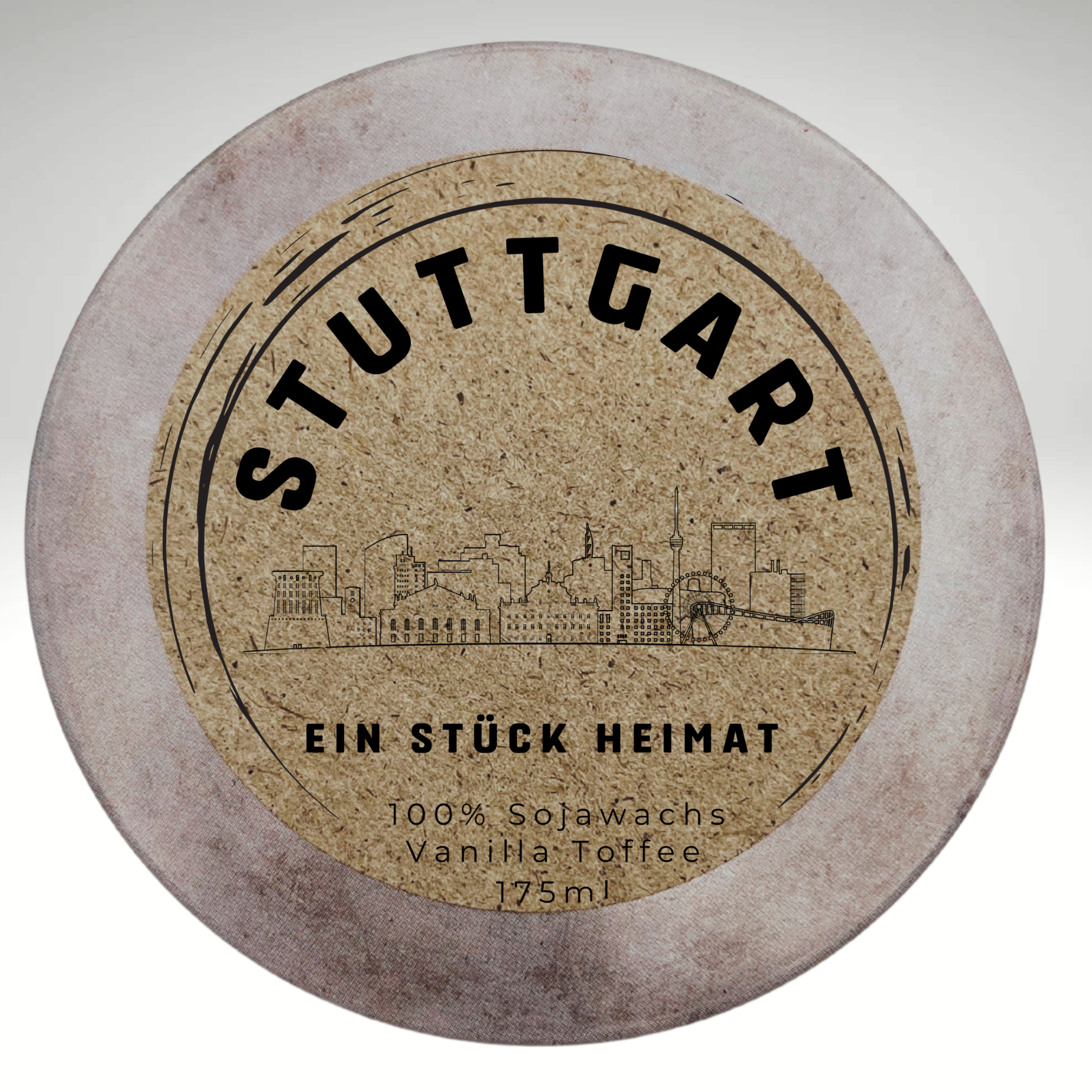 Schwarzwald Bollenhut Duftkerze als persönliches Heimatgeschenk mit Duft