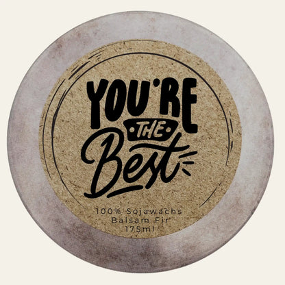 Personalisierte Geschenkkerze You're the Best in Metalldose