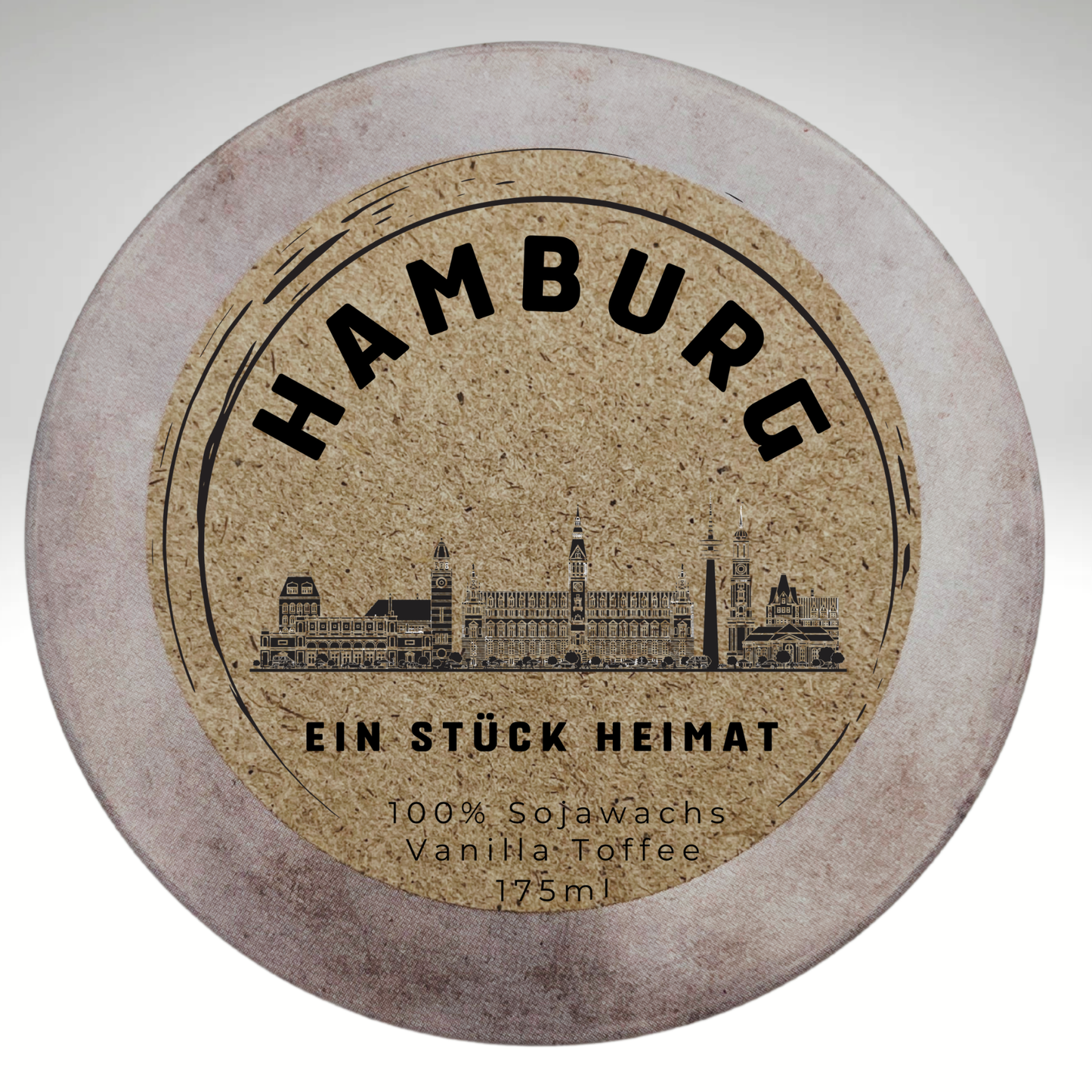 München Skyline Duftkerze mit Wunschduft als persönliches Stadtgeschenk