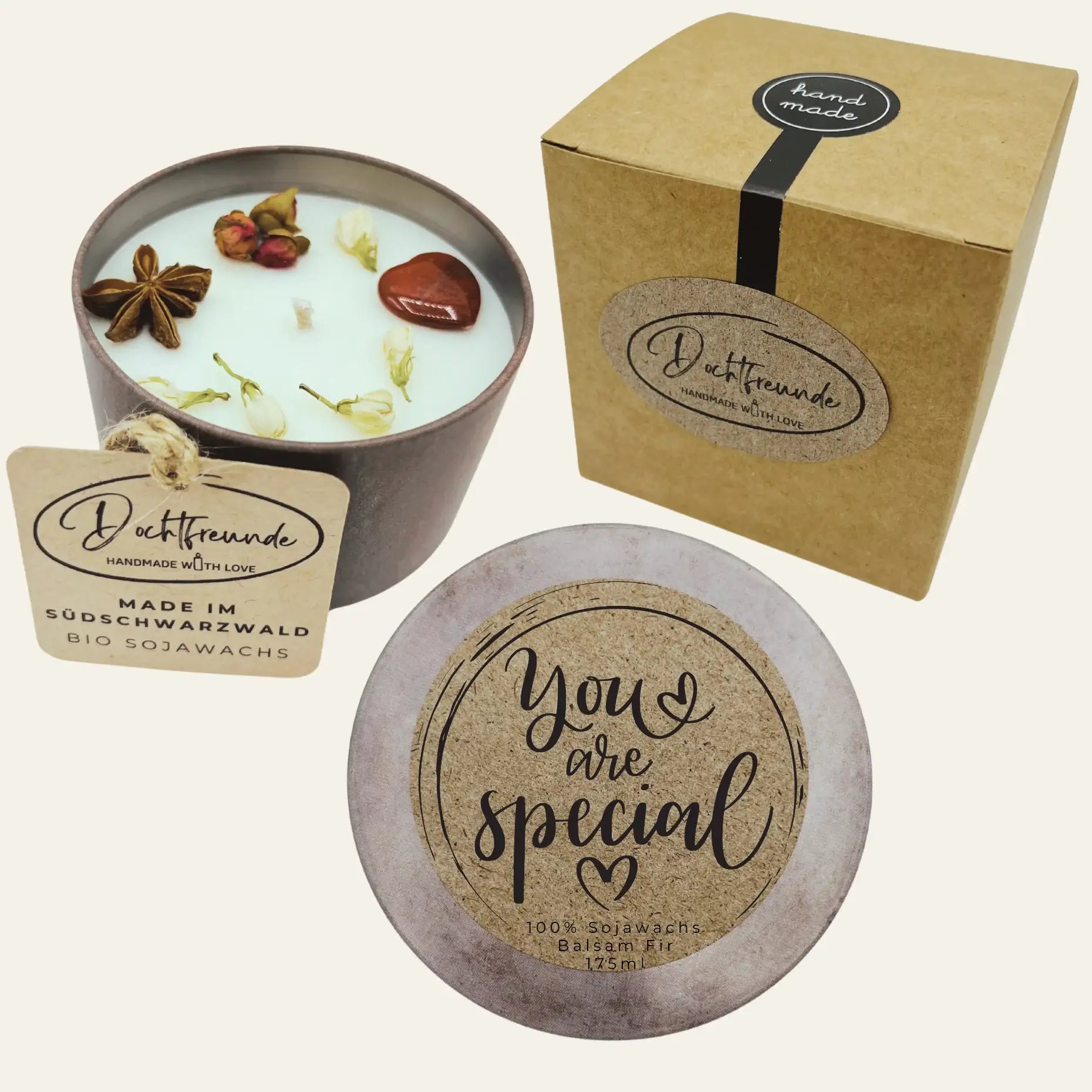 Personalisierte Duftkerze You are Special als Geschenk für besondere Menschen
