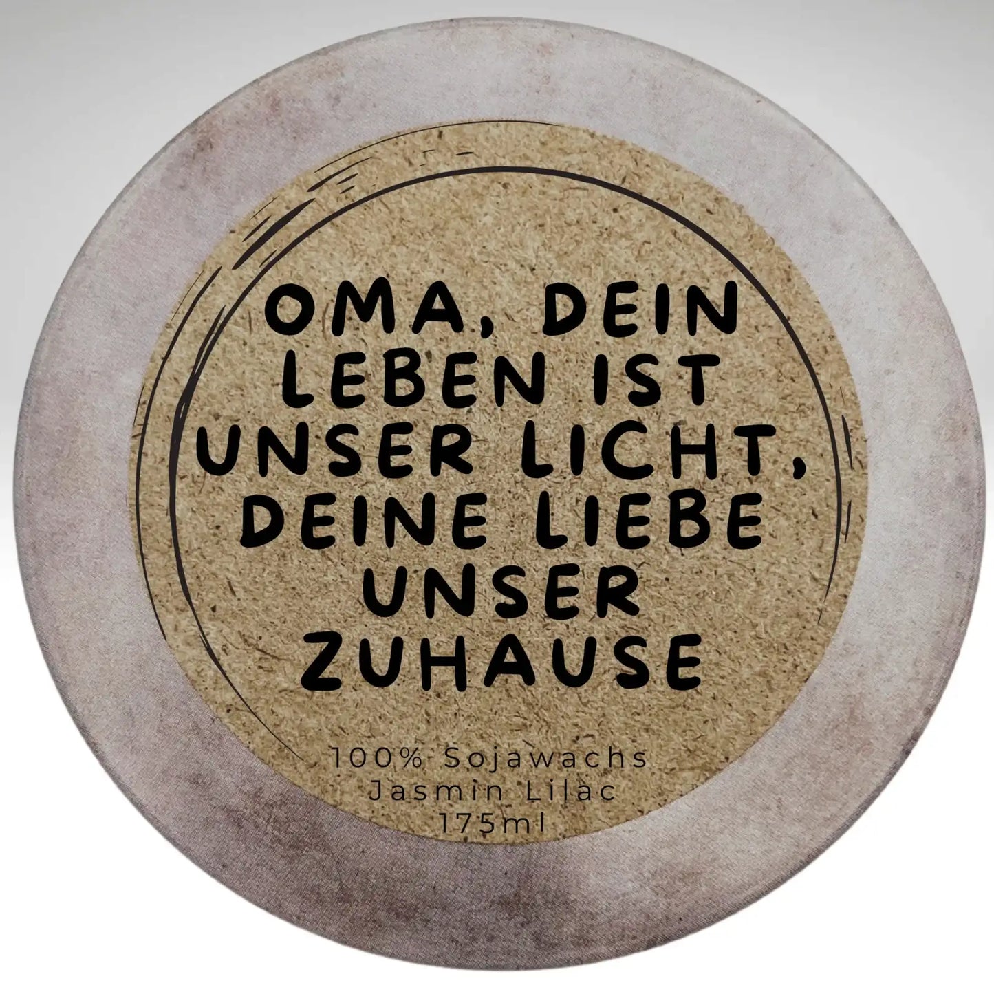 Duftkerze personalisierbar Wohnbereich SteinKunstWerk