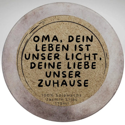 Duftkerze personalisierbar Wohnbereich SteinKunstWerk