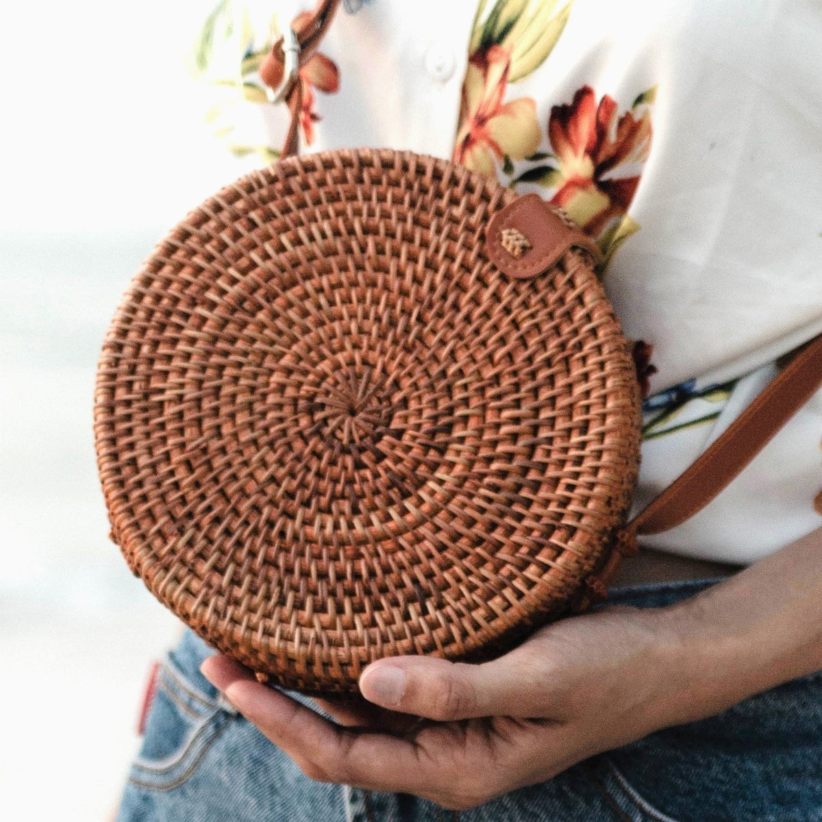 Soeji Handtasche SENJA (braun) – Rattan