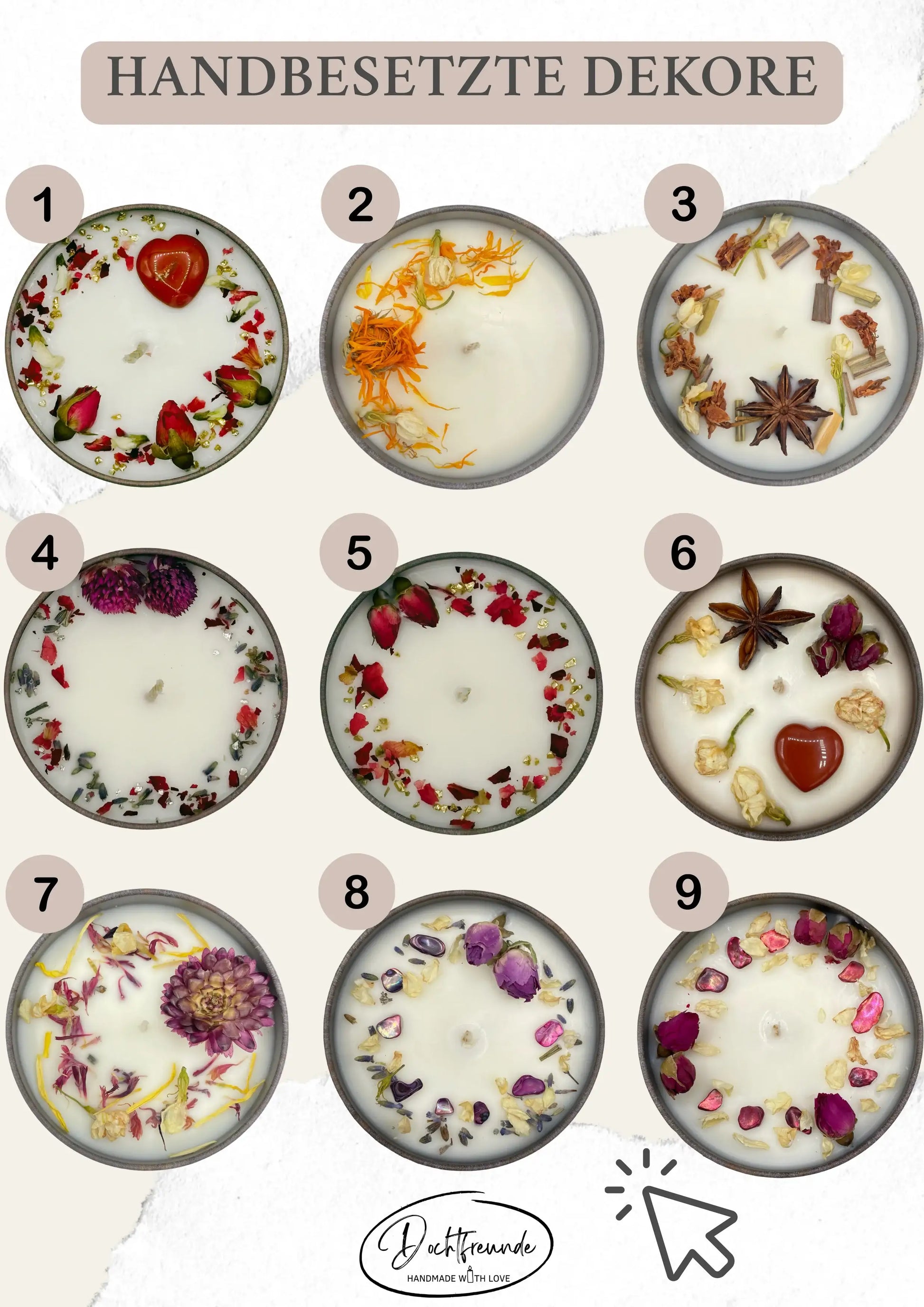 Duftkerze personalisierbar Wohnbereich SteinKunstWerk